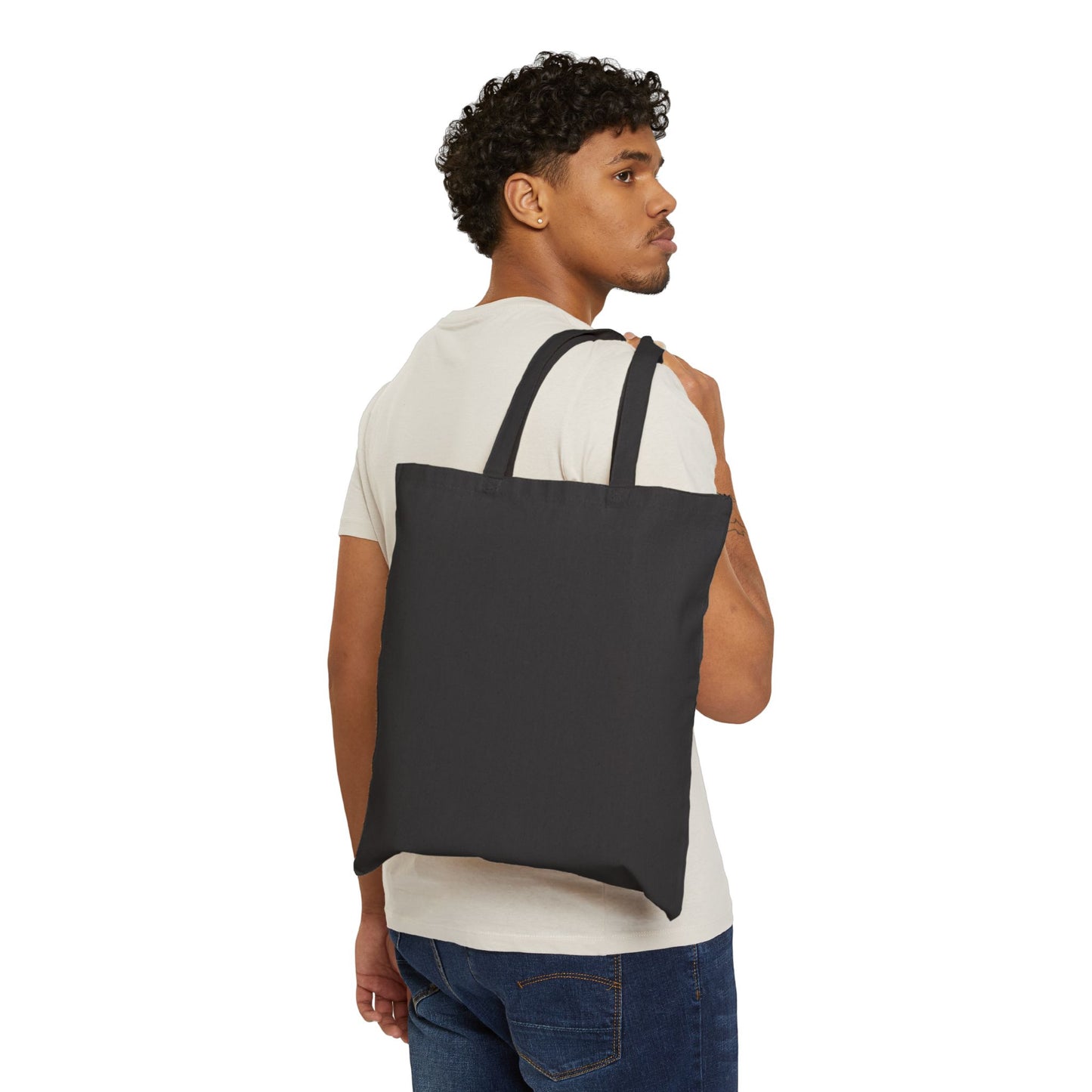 Hummingbird Floral Canvas Tote Bag — Eco-Friendly Cotton Shopper