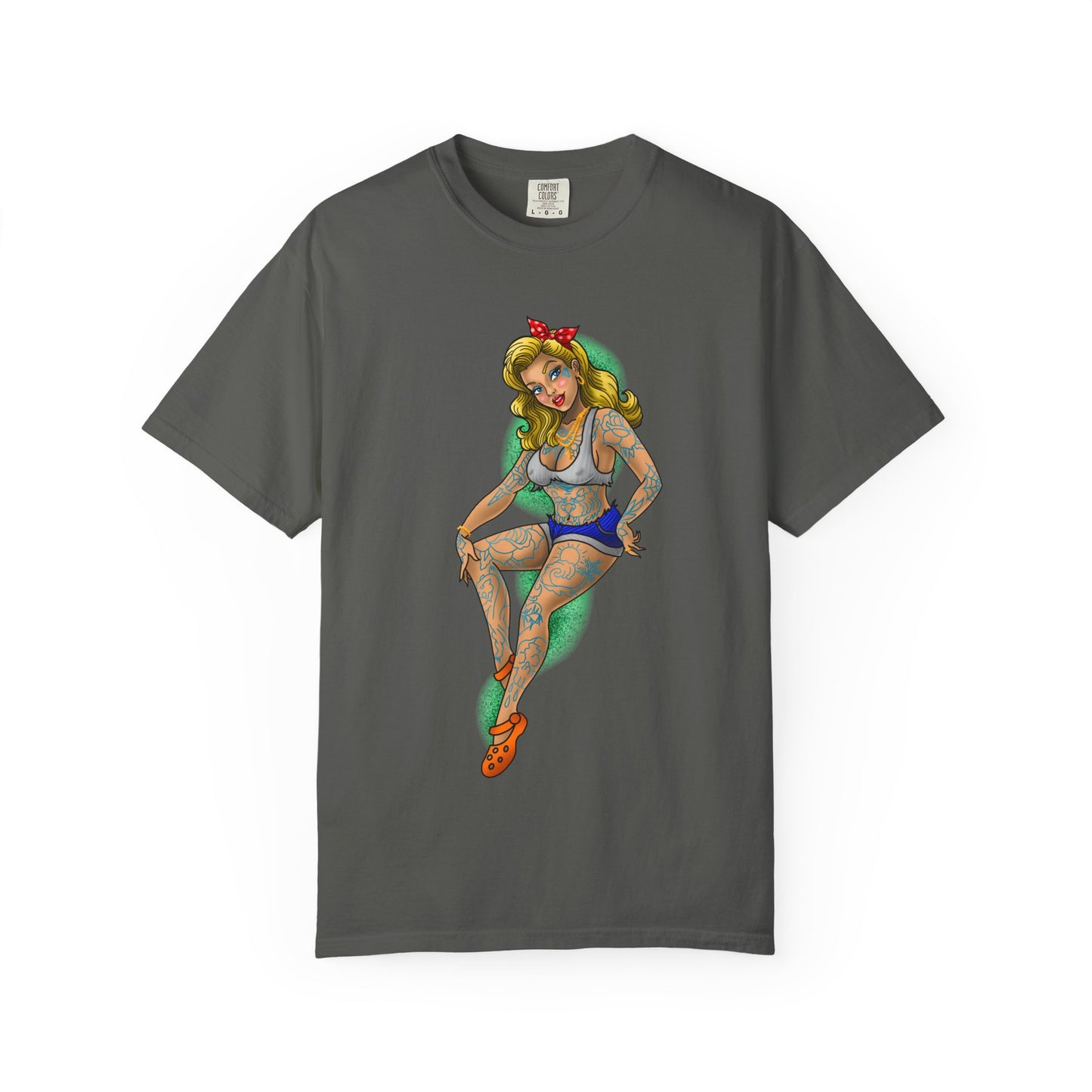 Blonde Tattoo Pinup Girl