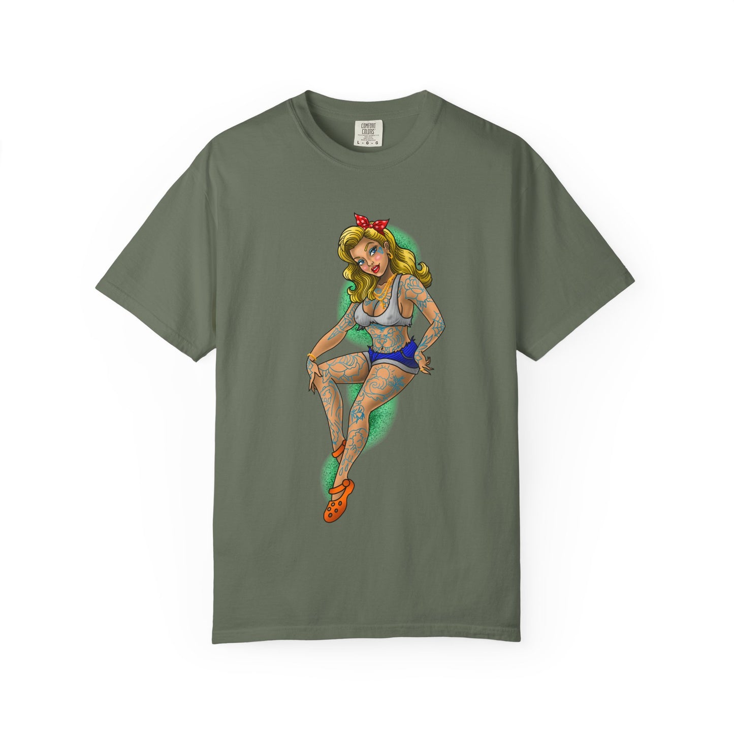 Blonde Tattoo Pinup Girl