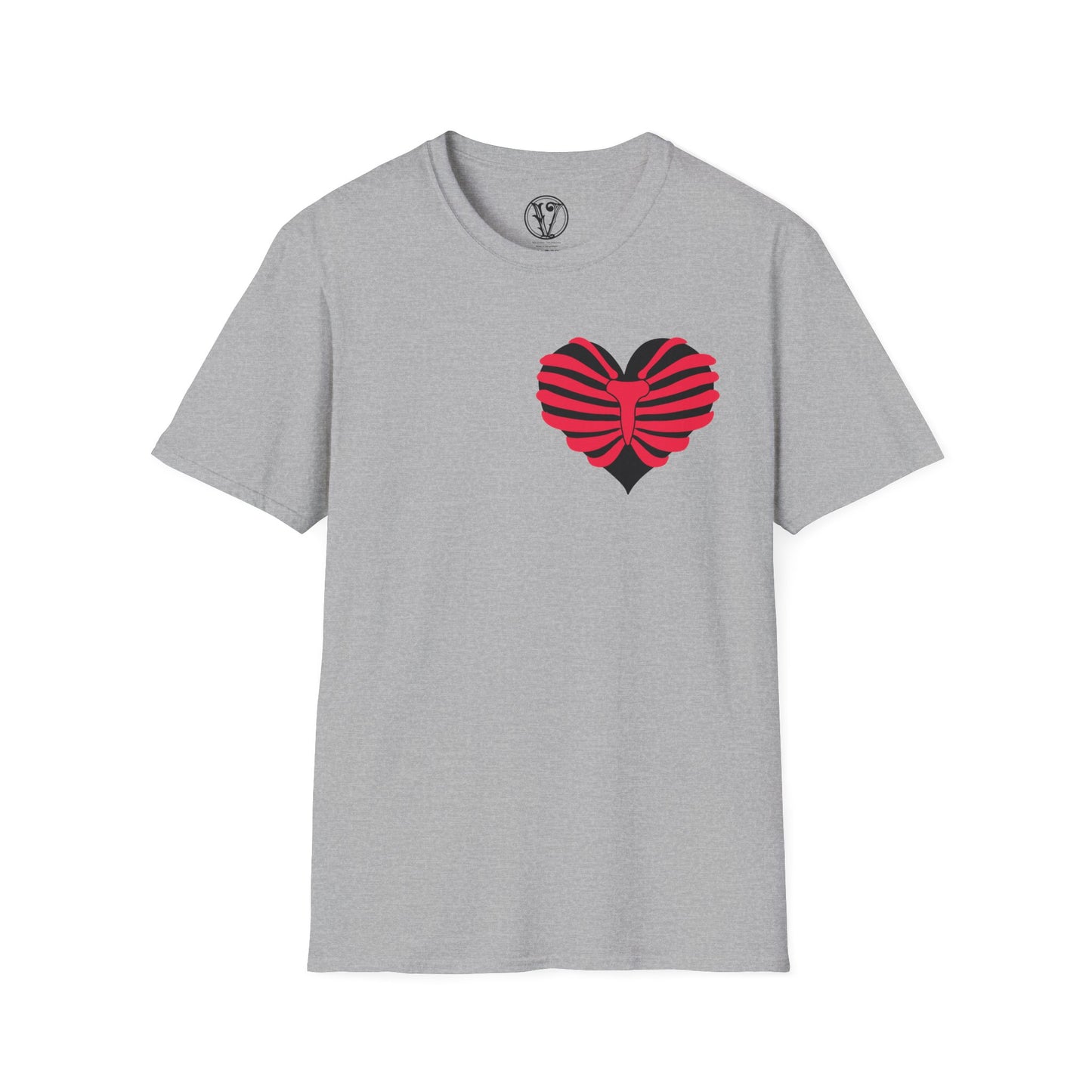 Red & Black Striped Heart T-Shirt — Cute Heart Graphic Tee