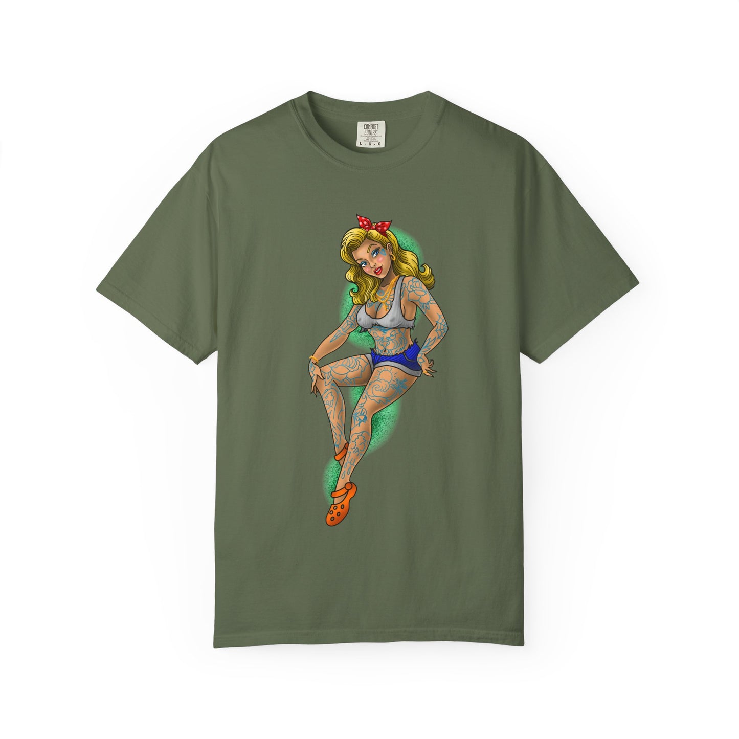 Blonde Tattoo Pinup Girl