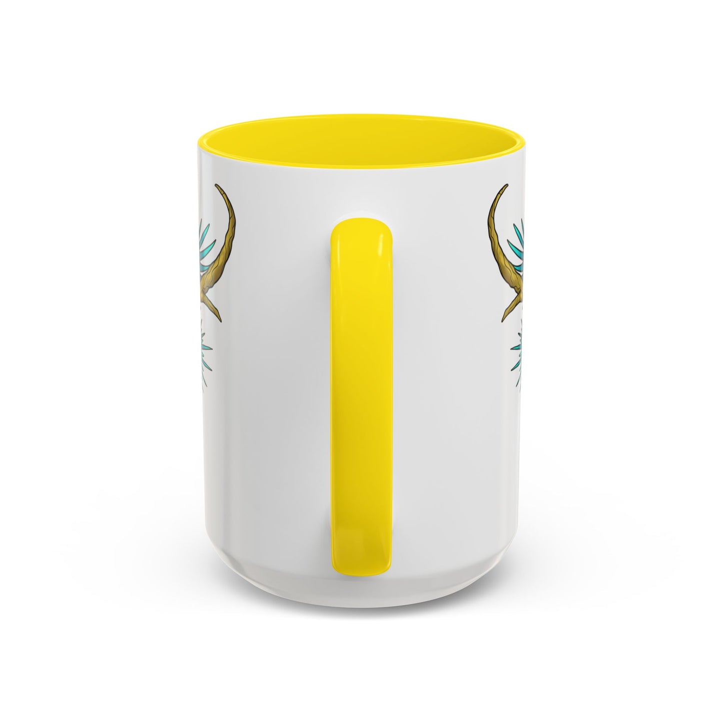 Dragon Crest Accent Coffee Mug — Vibrant Mythical Tea & Coffee Cup