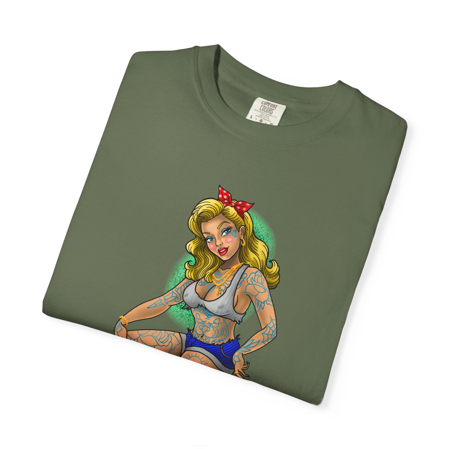 Blonde Tattoo Pinup Girl