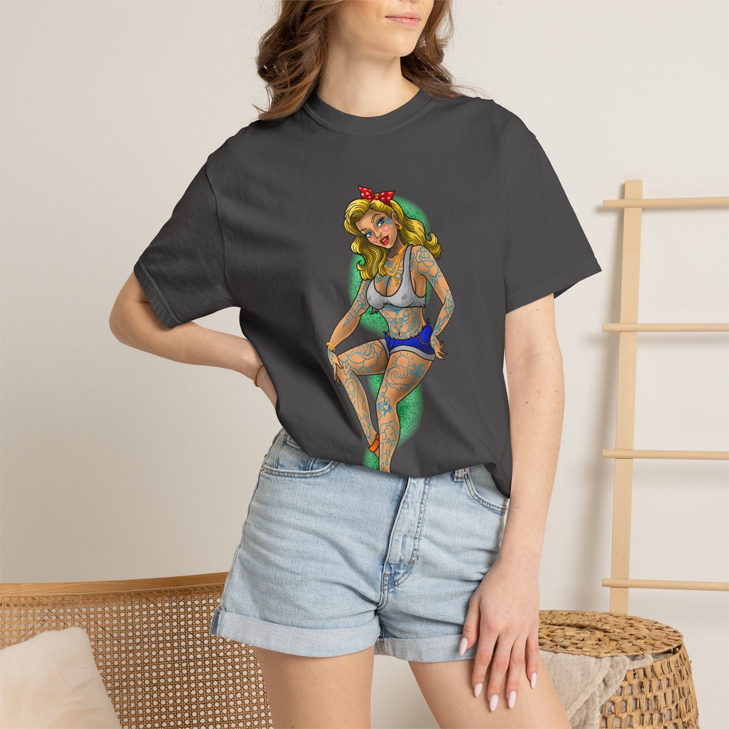 Blonde Tattoo Pinup Girl