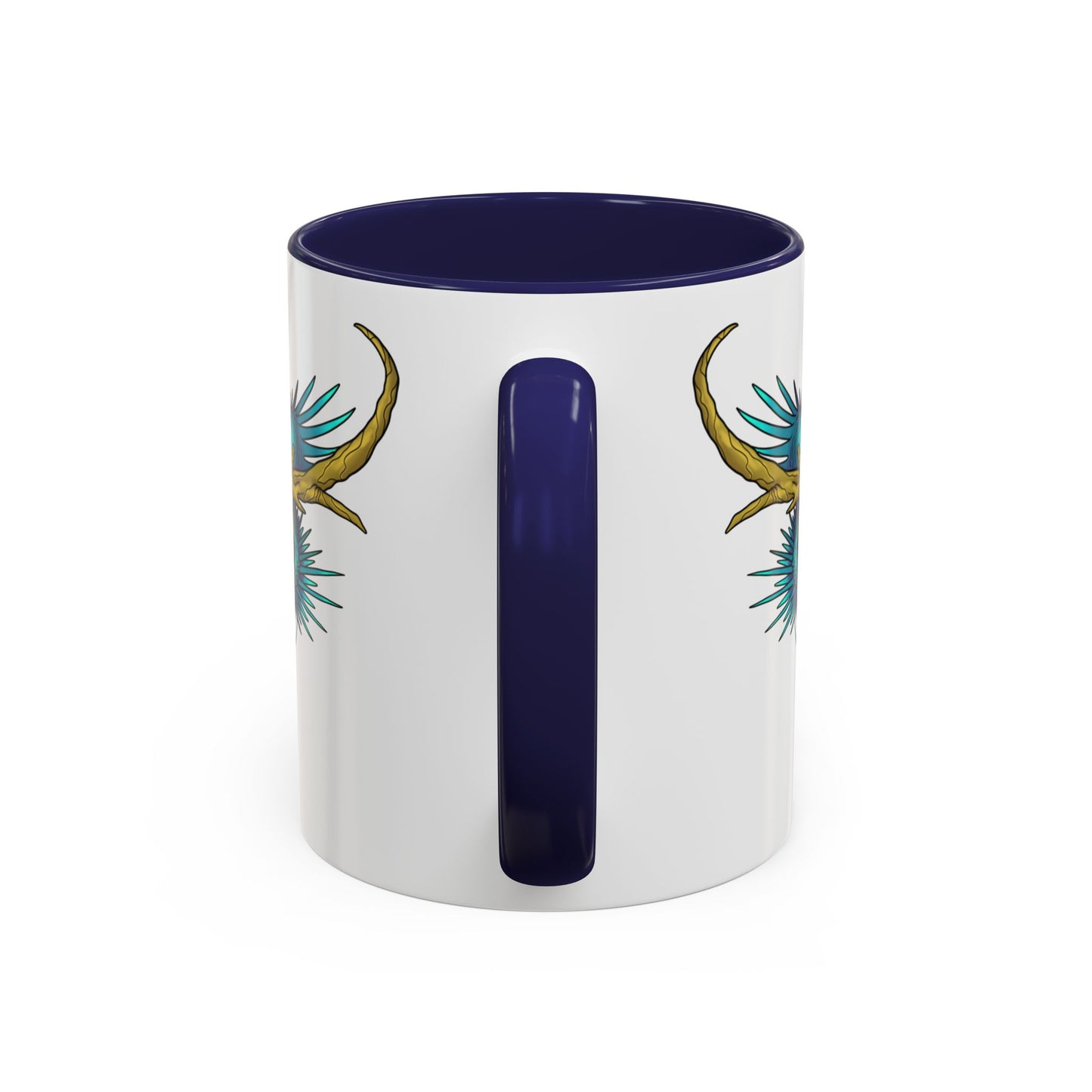 Dragon Crest Accent Coffee Mug — Vibrant Mythical Tea & Coffee Cup