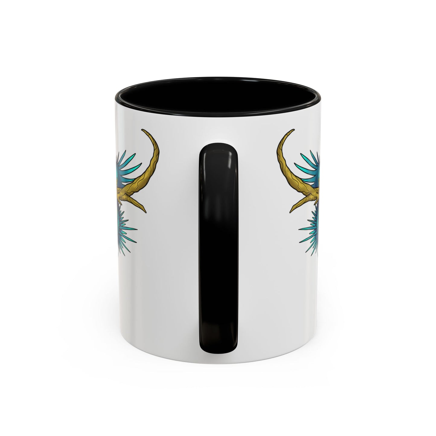 Dragon Crest Accent Coffee Mug — Vibrant Mythical Tea & Coffee Cup