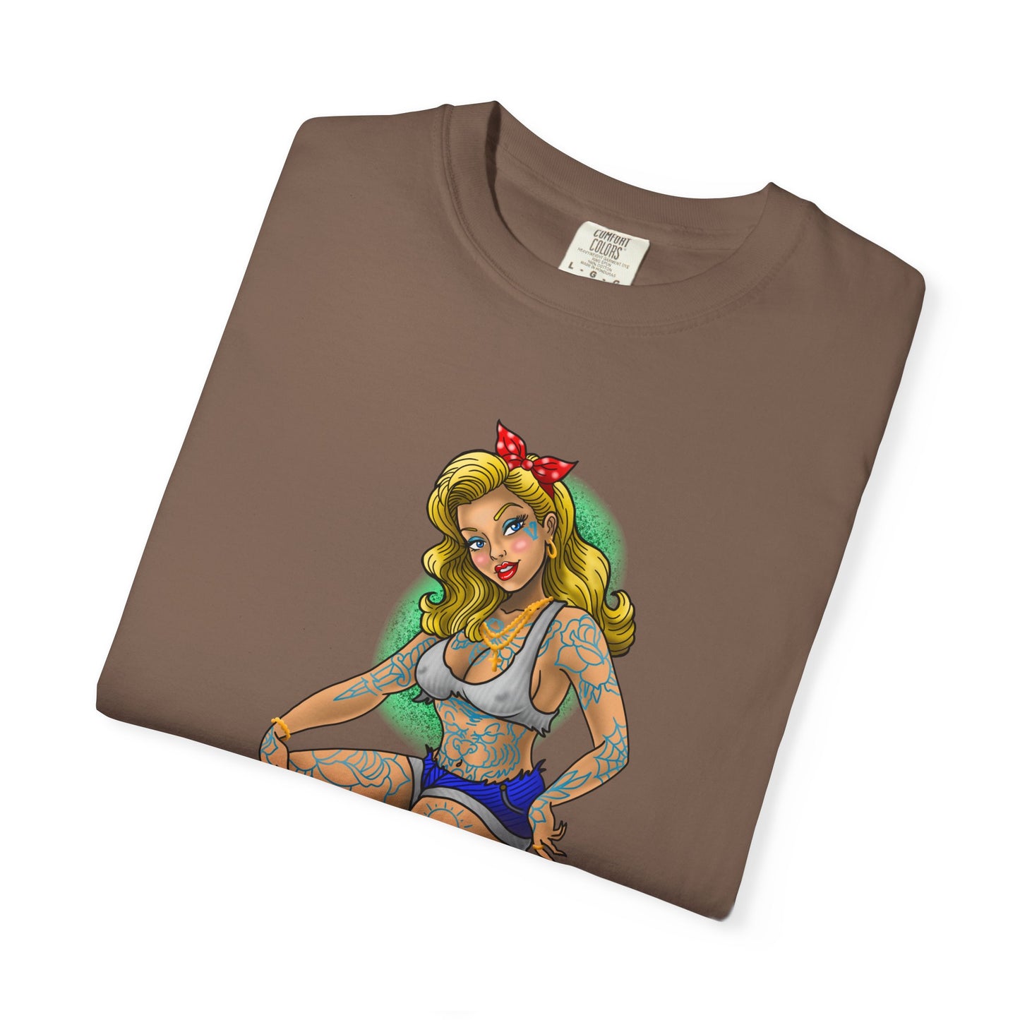 Blonde Tattoo Pinup Girl