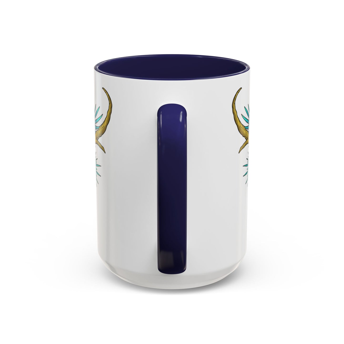 Dragon Crest Accent Coffee Mug — Vibrant Mythical Tea & Coffee Cup