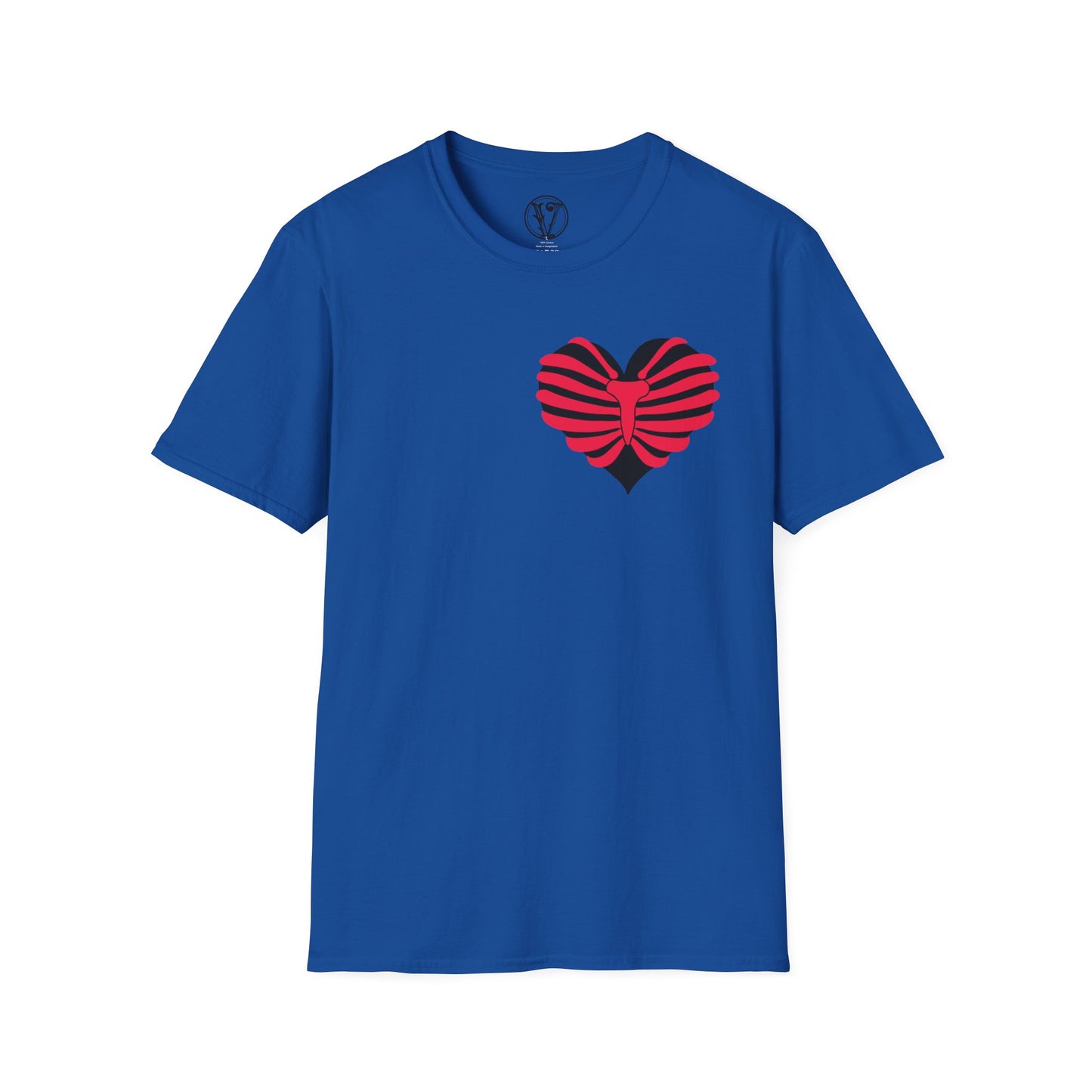 Red & Black Striped Heart T-Shirt — Cute Heart Graphic Tee