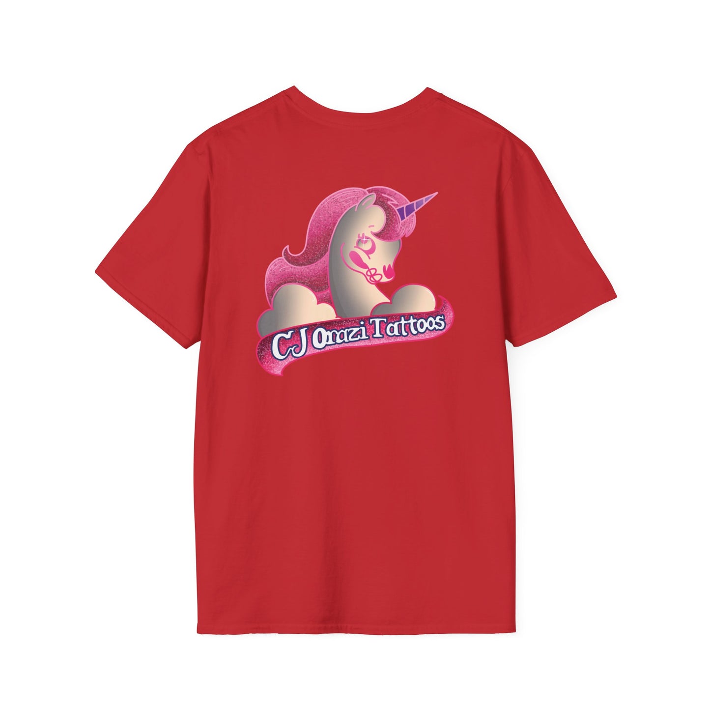 Red & Black Striped Heart T-Shirt — Cute Heart Graphic Tee