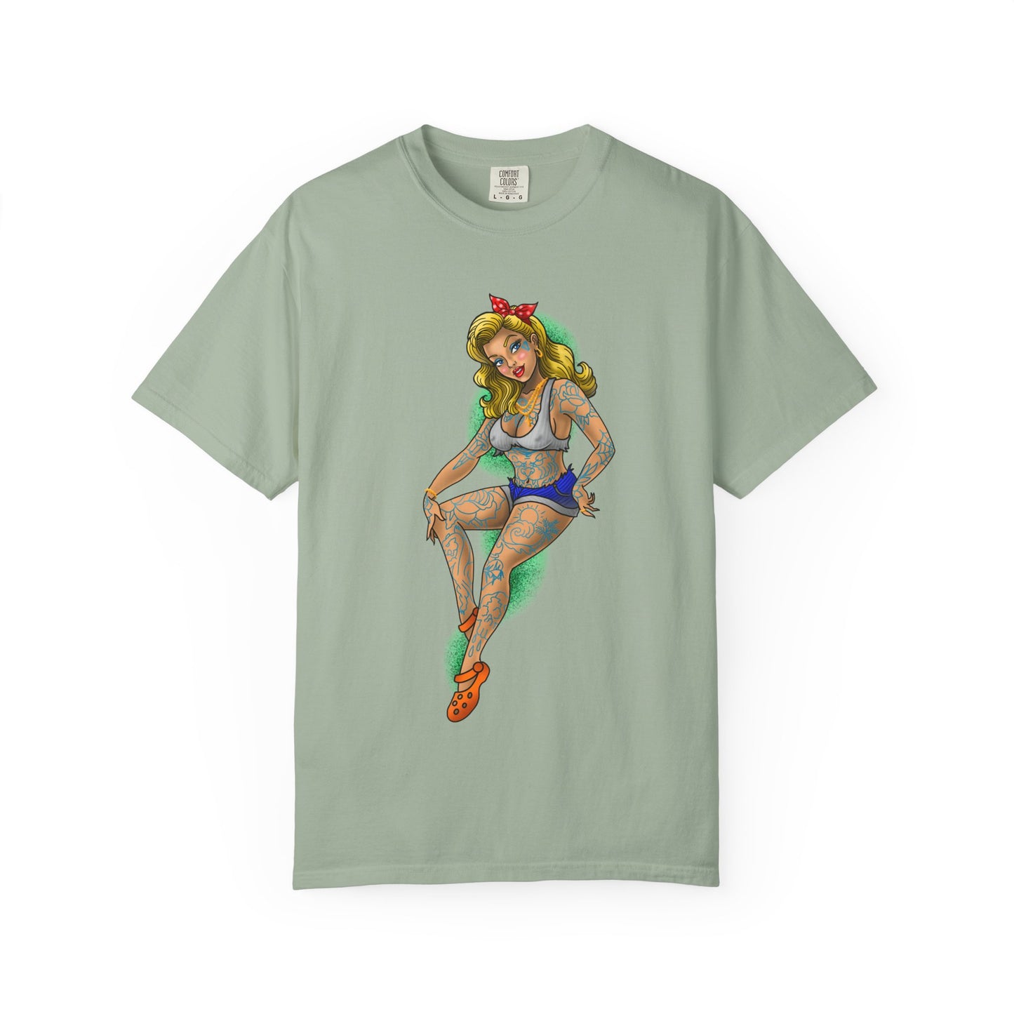 Blonde Tattoo Pinup Girl