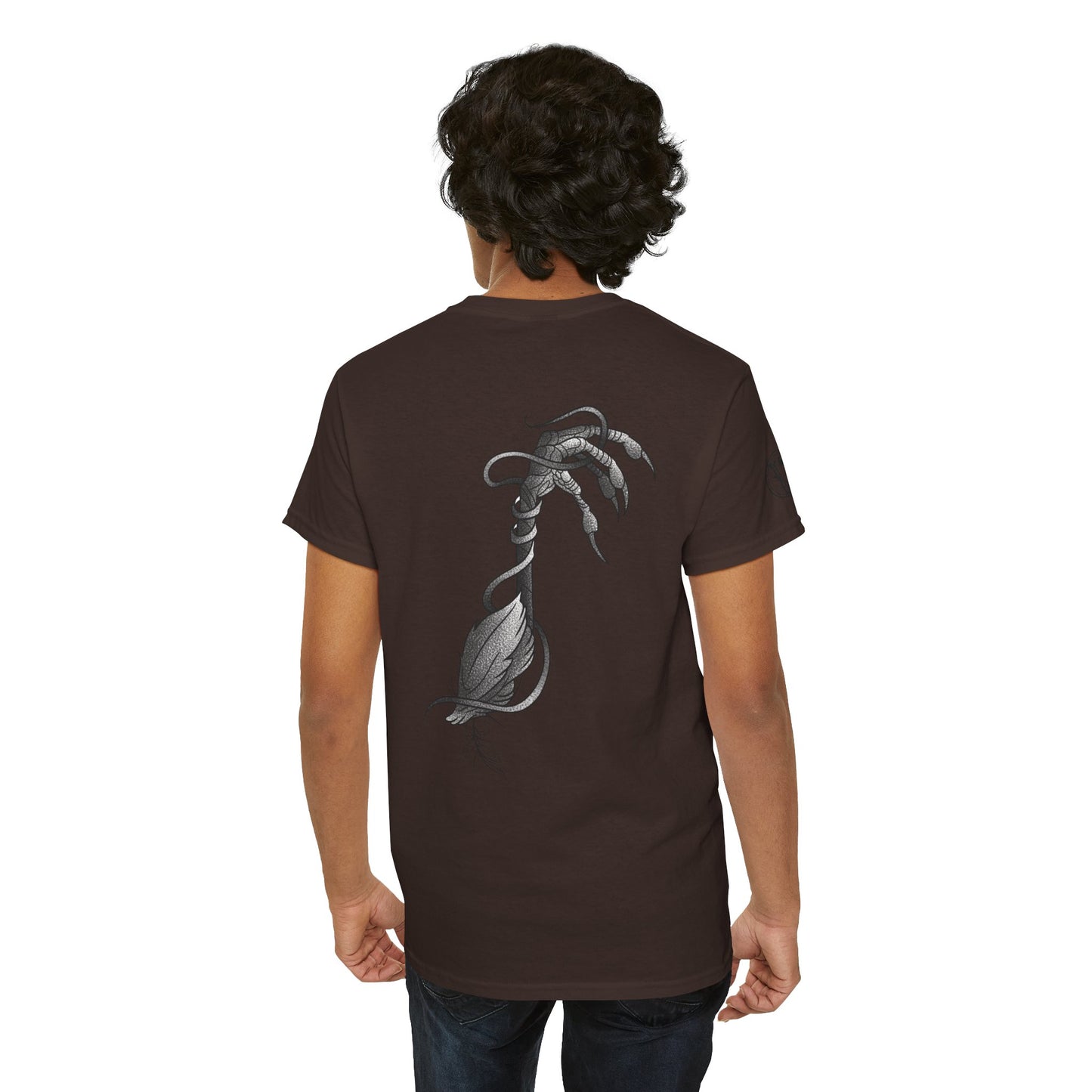 Skull & Vines Graphic Tee — Botanical Skull Art T-Shirt