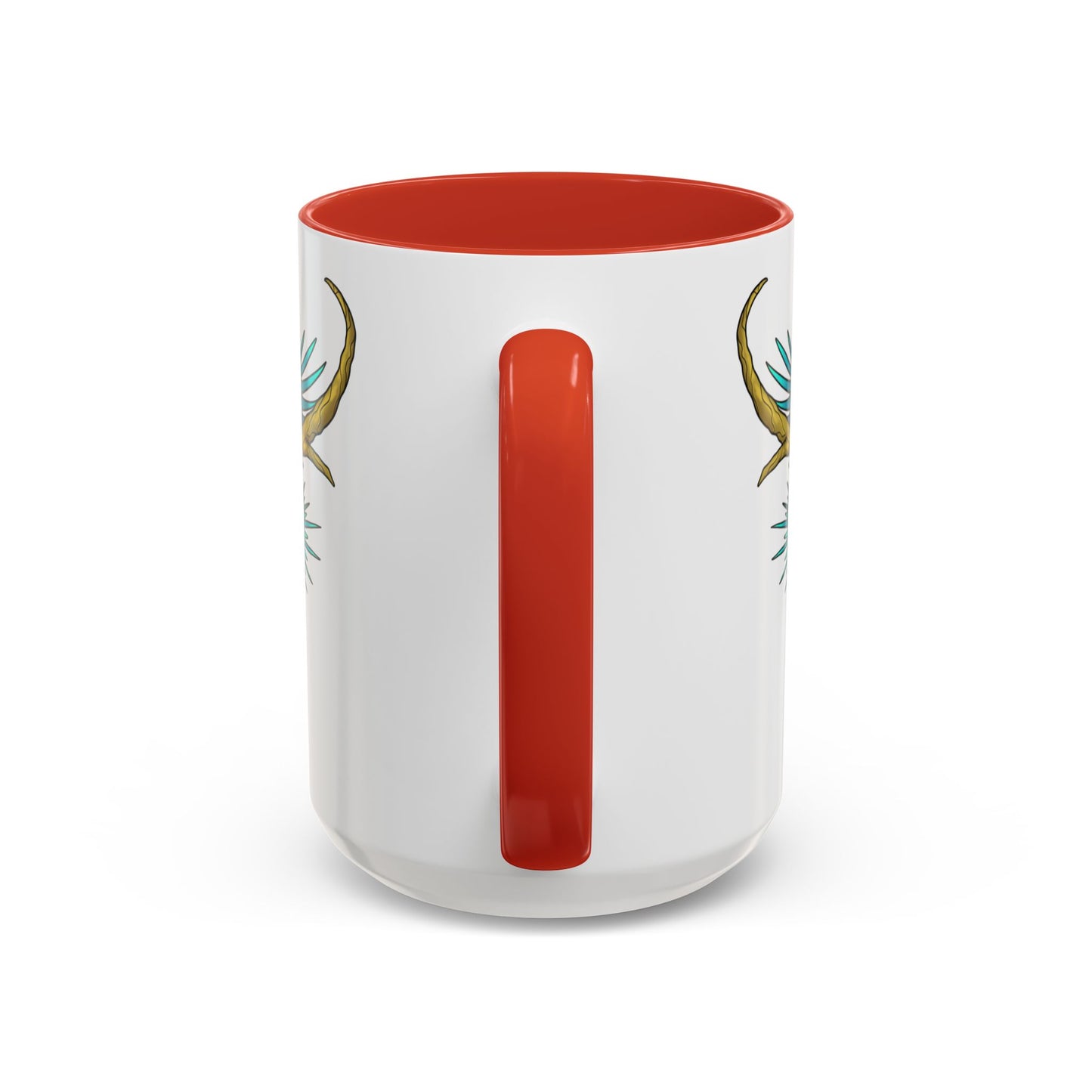 Dragon Crest Accent Coffee Mug — Vibrant Mythical Tea & Coffee Cup