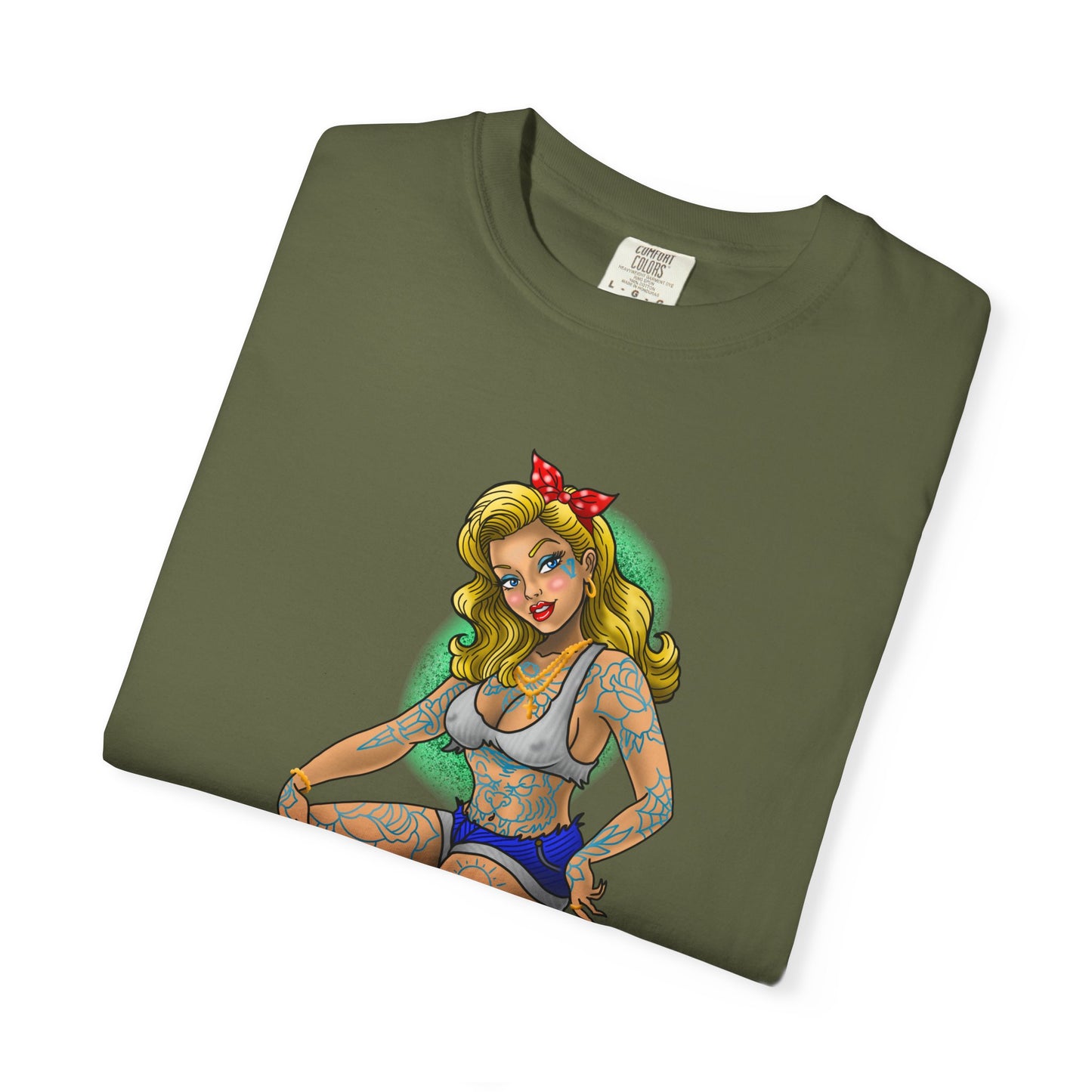 Blonde Tattoo Pinup Girl