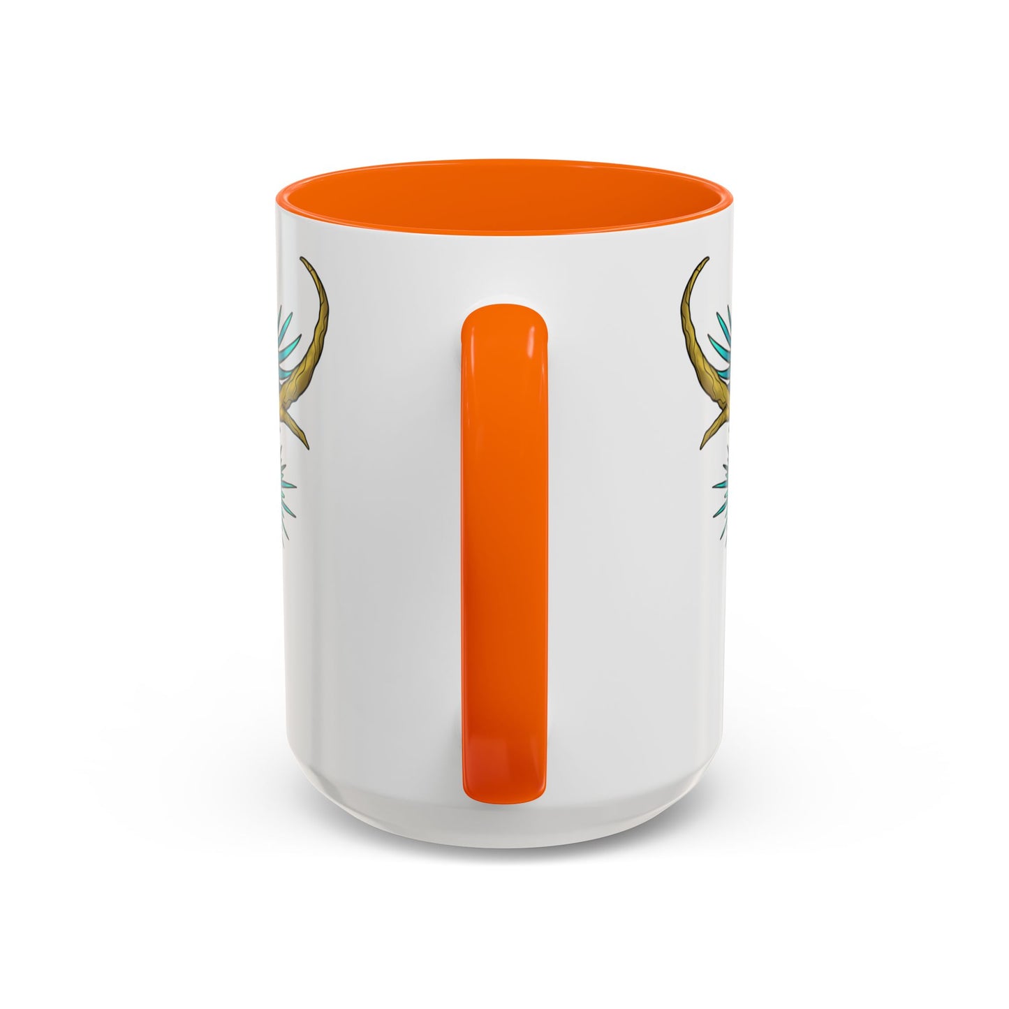 Dragon Crest Accent Coffee Mug — Vibrant Mythical Tea & Coffee Cup