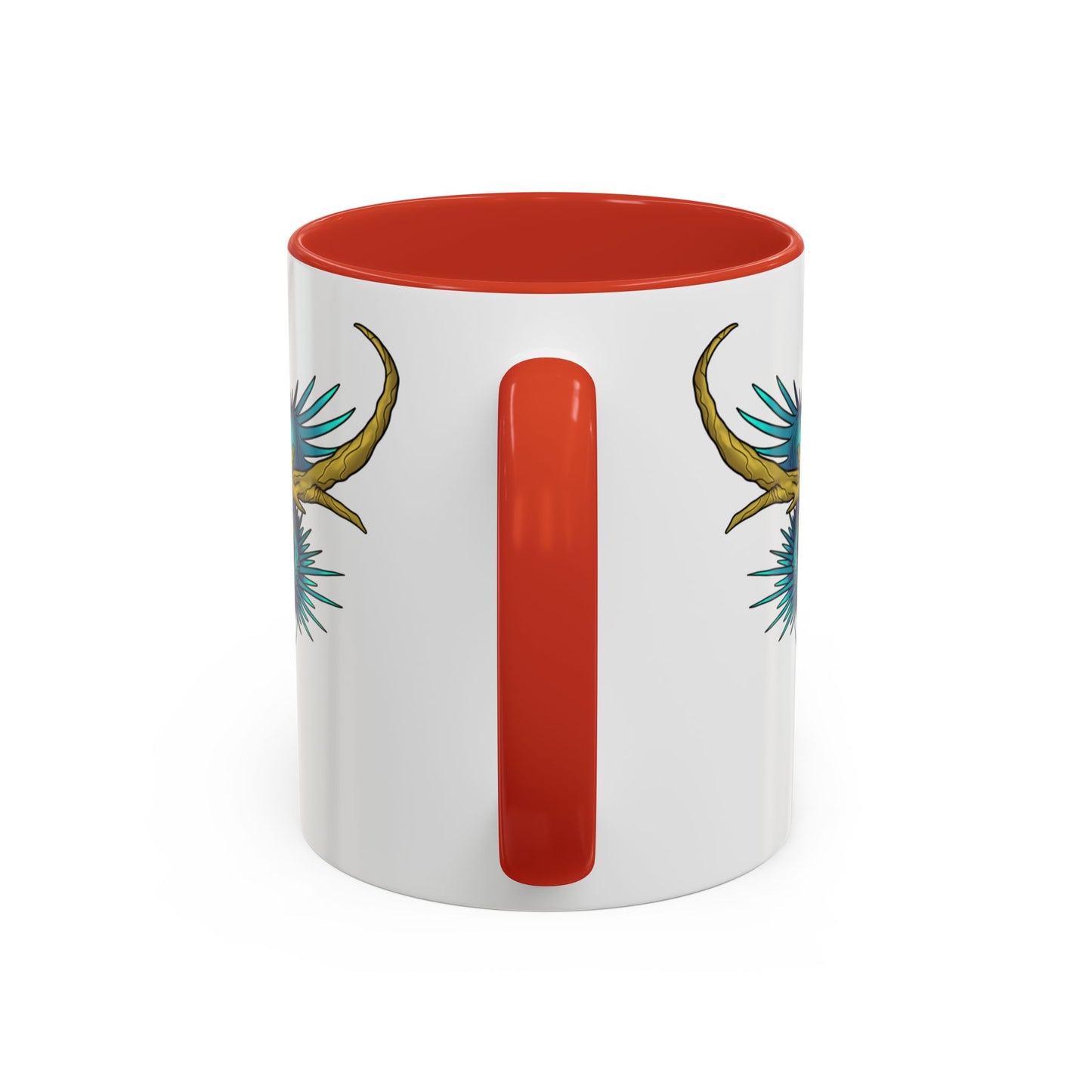 Dragon Crest Accent Coffee Mug — Vibrant Mythical Tea & Coffee Cup