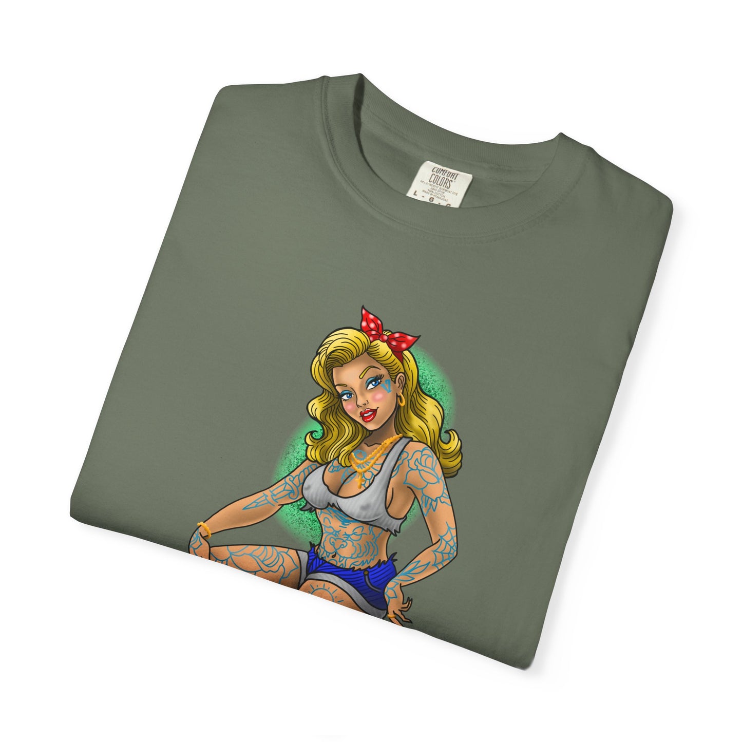 Blonde Tattoo Pinup Girl