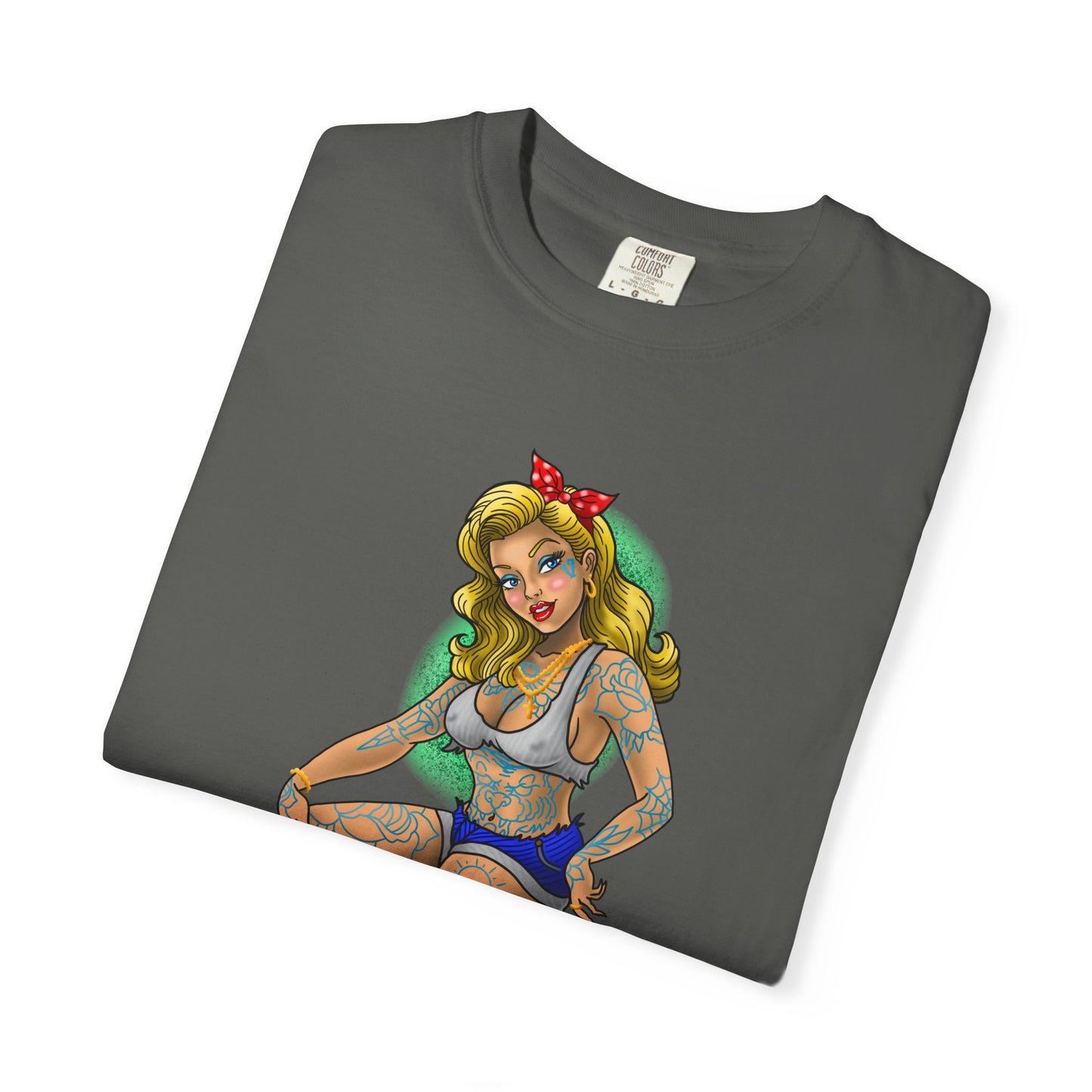 Blonde Tattoo Pinup Girl
