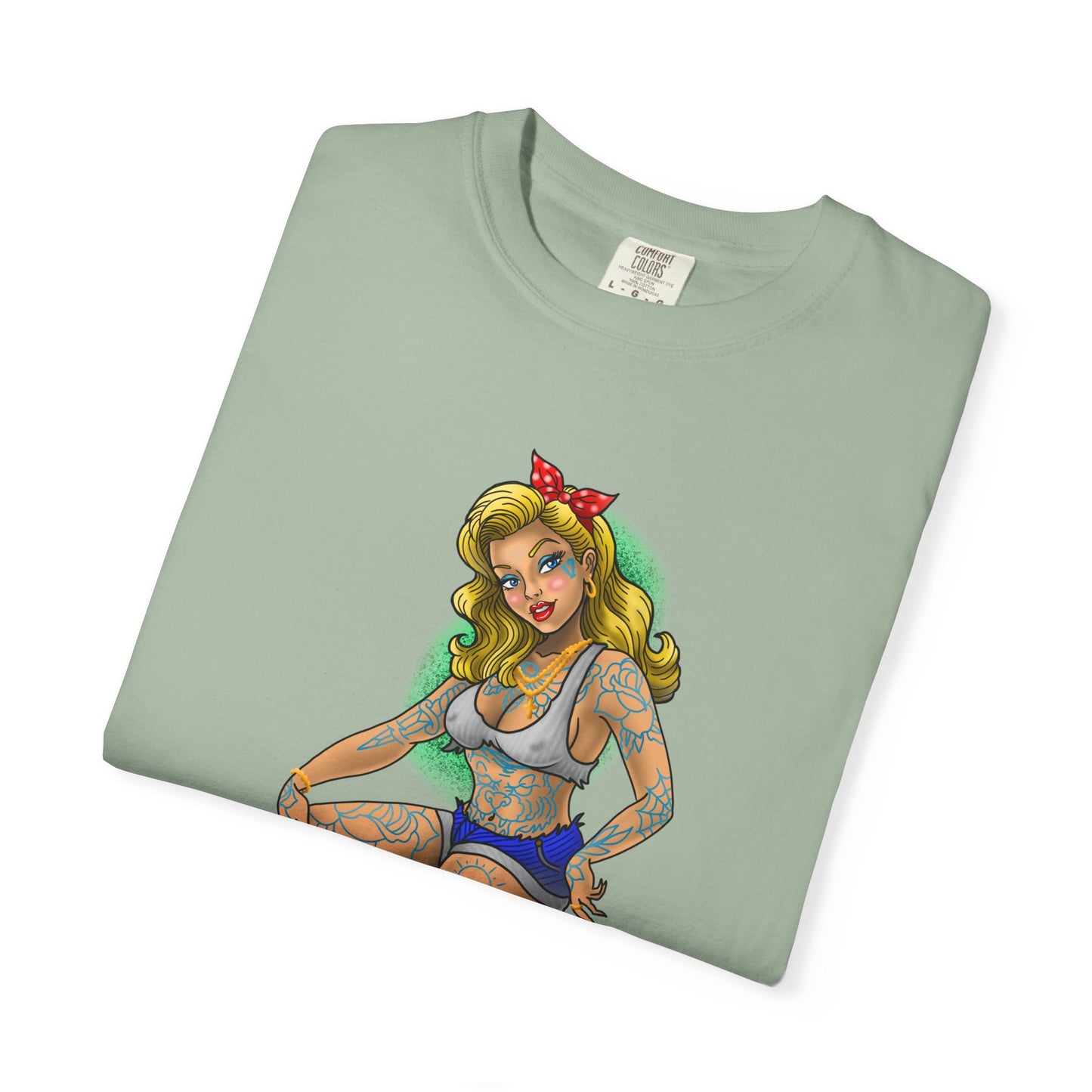 Blonde Tattoo Pinup Girl