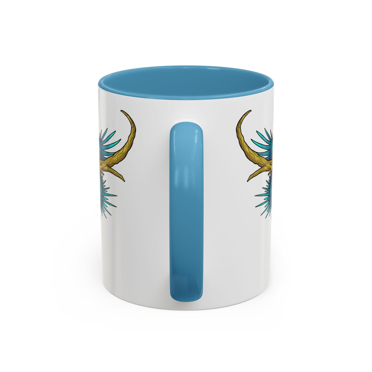 Dragon Crest Accent Coffee Mug — Vibrant Mythical Tea & Coffee Cup
