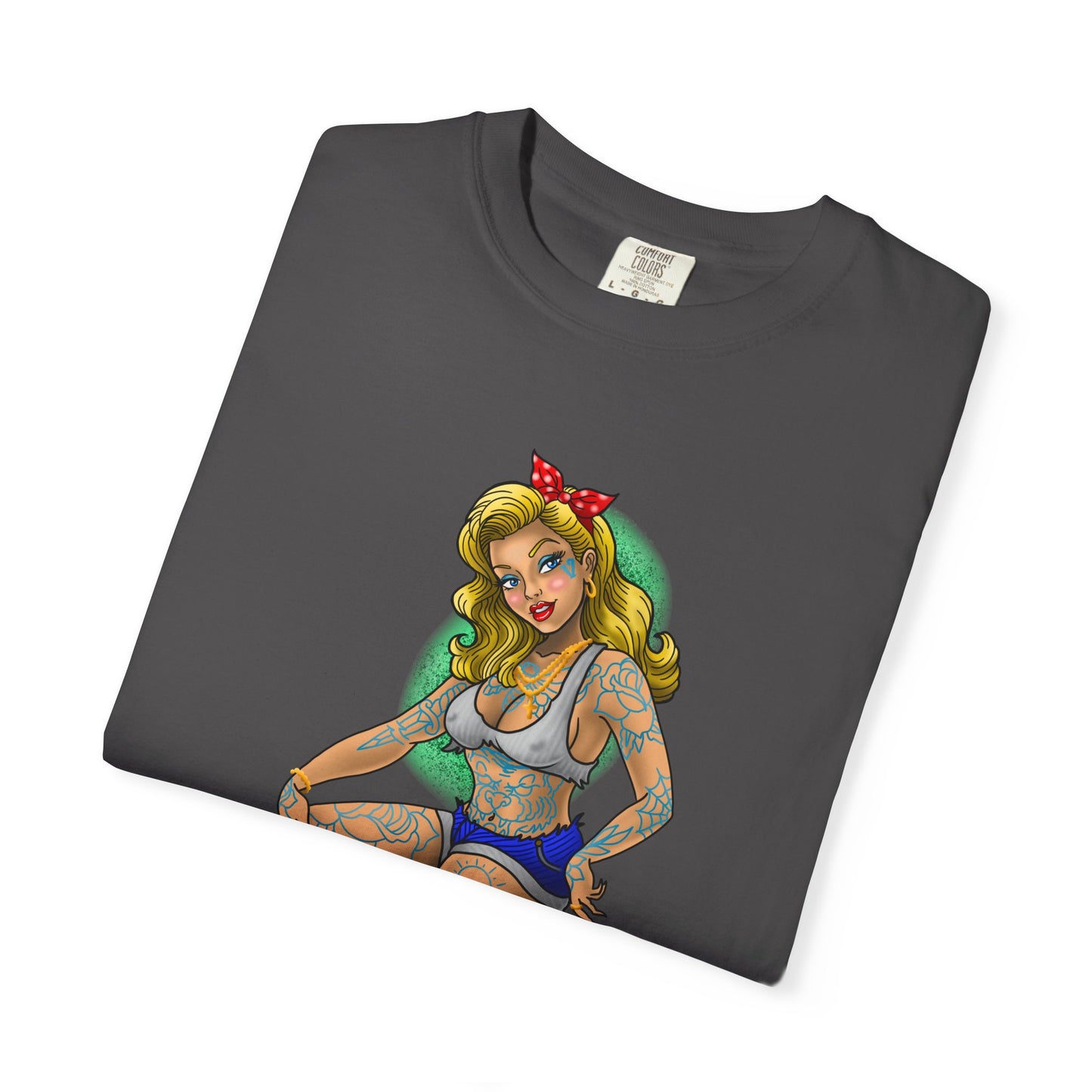 Blonde Tattoo Pinup Girl
