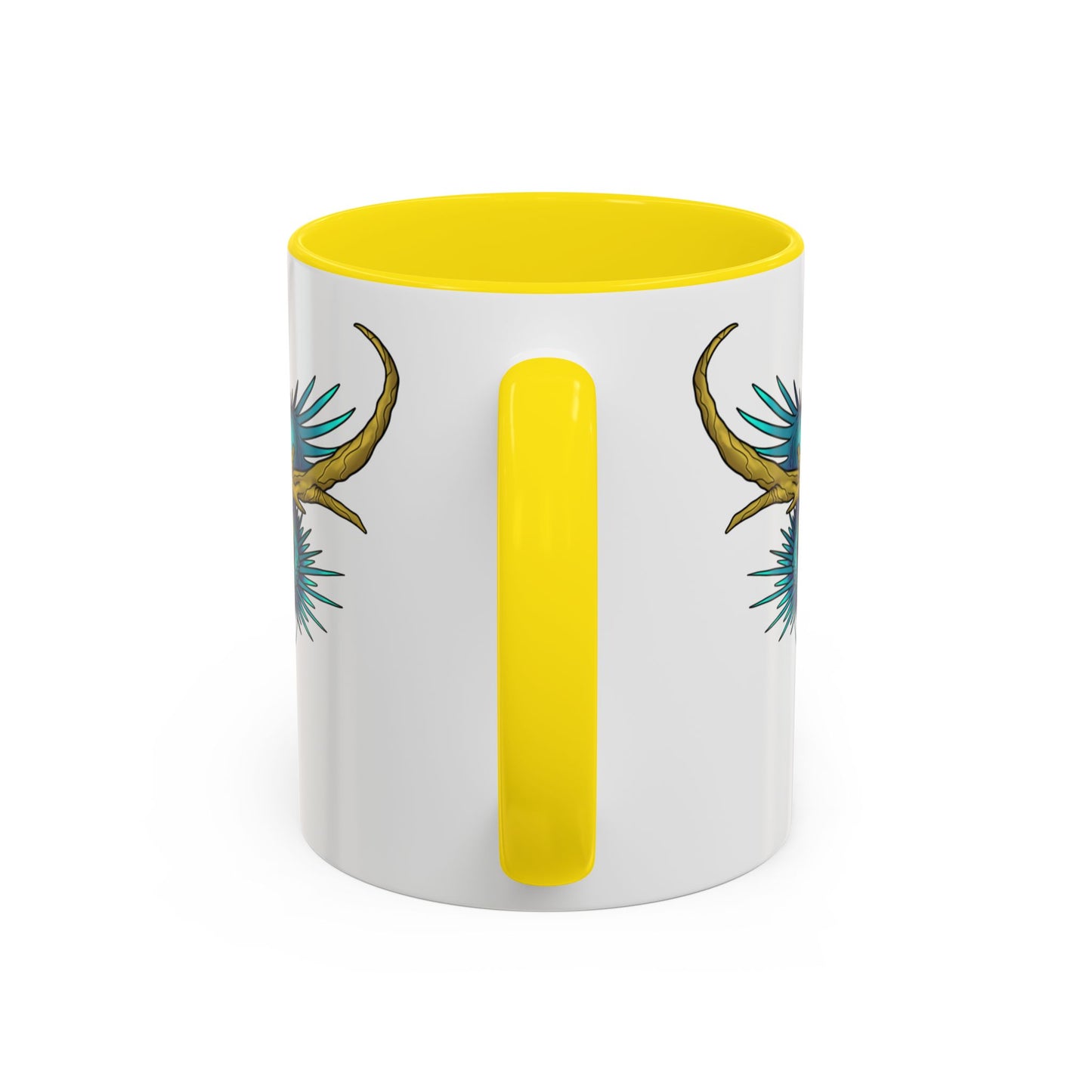 Dragon Crest Accent Coffee Mug — Vibrant Mythical Tea & Coffee Cup