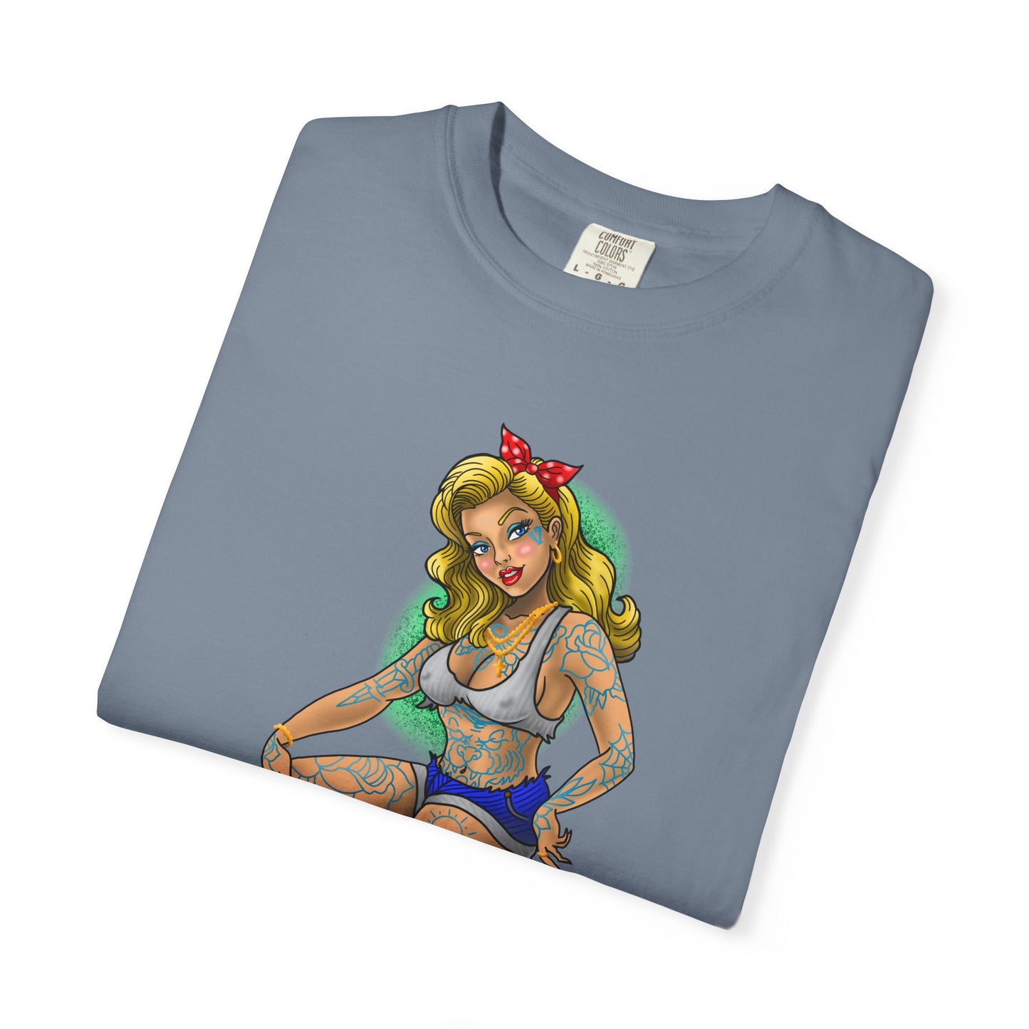 Blonde Tattoo Pinup Girl