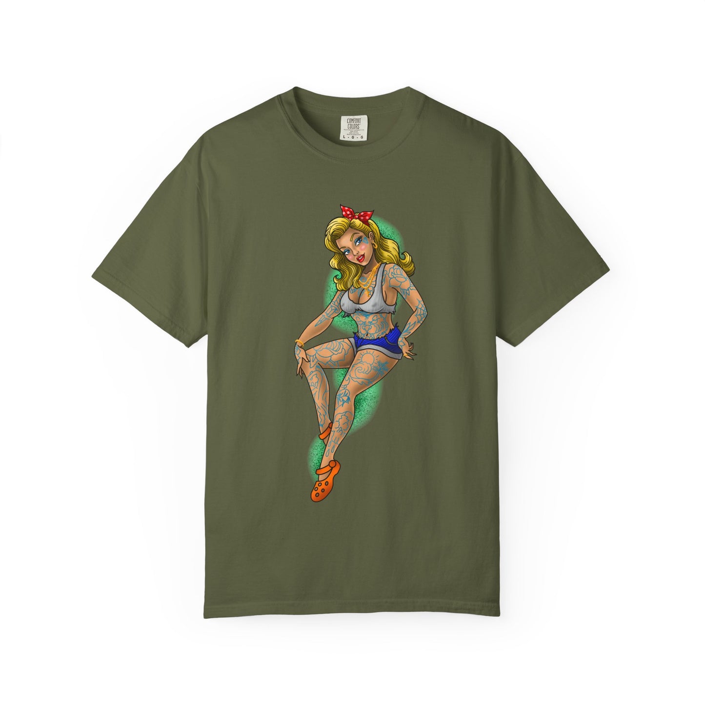 Blonde Tattoo Pinup Girl