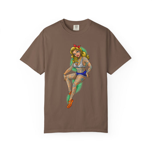 Blonde Tattoo Pinup Girl