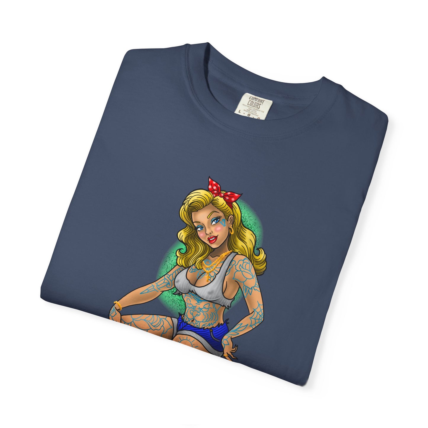 Blonde Tattoo Pinup Girl