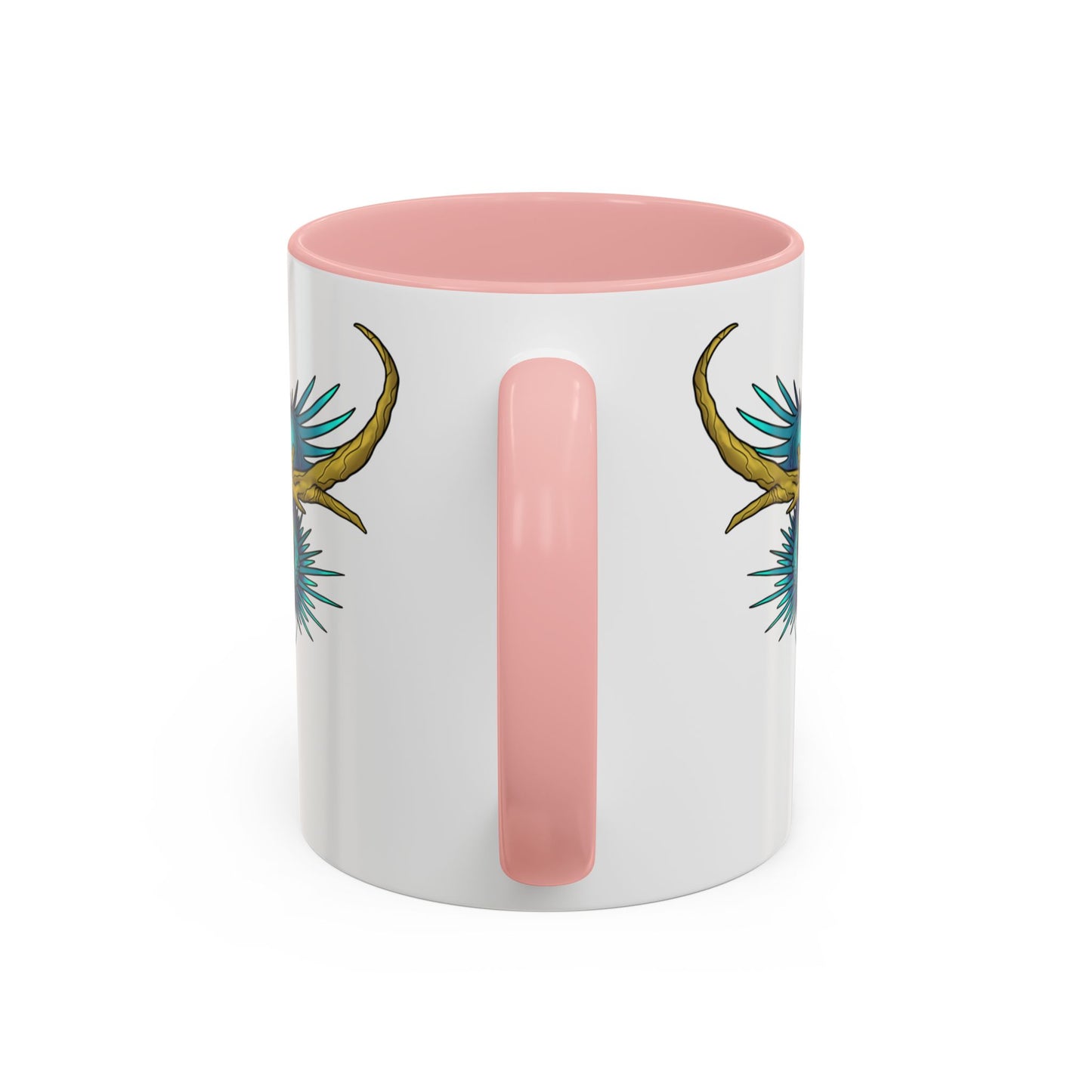 Dragon Crest Accent Coffee Mug — Vibrant Mythical Tea & Coffee Cup