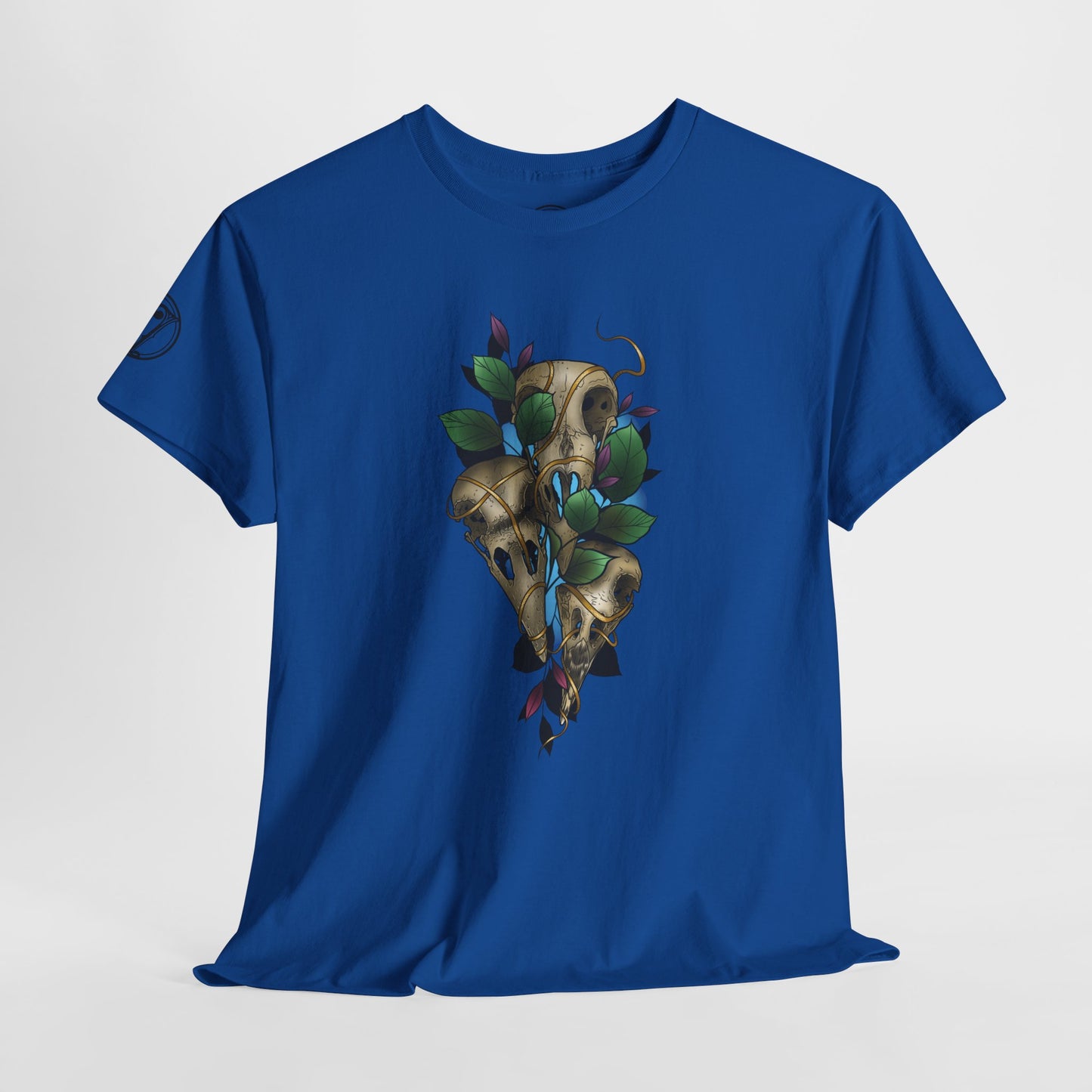 Skull & Vines Graphic Tee — Botanical Skull Art T-Shirt