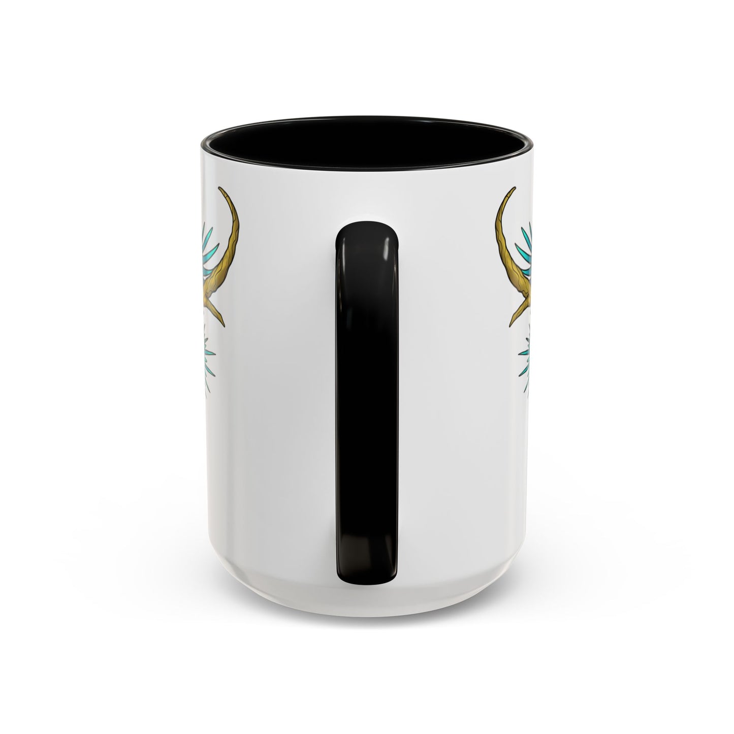 Dragon Crest Accent Coffee Mug — Vibrant Mythical Tea & Coffee Cup