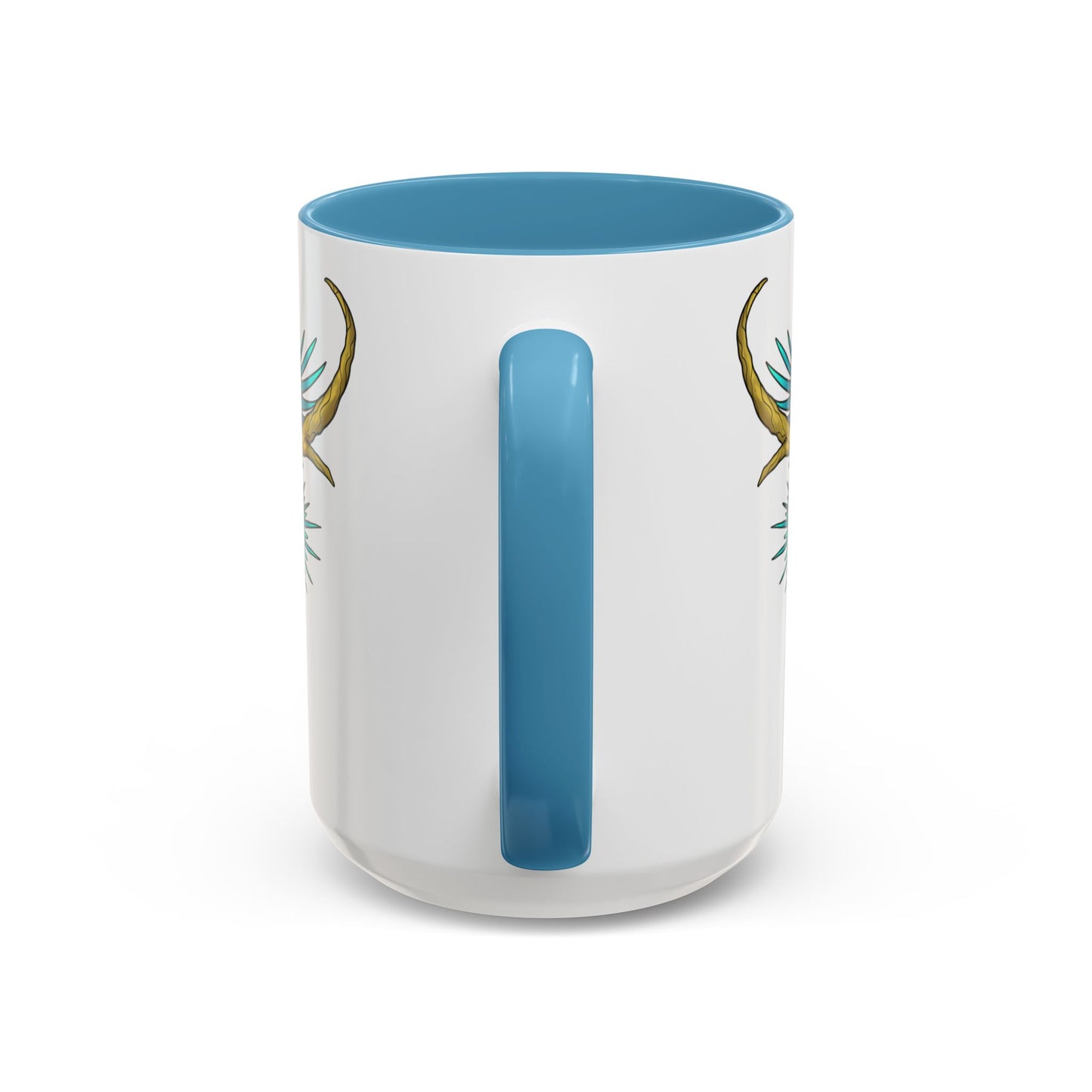 Dragon Crest Accent Coffee Mug — Vibrant Mythical Tea & Coffee Cup