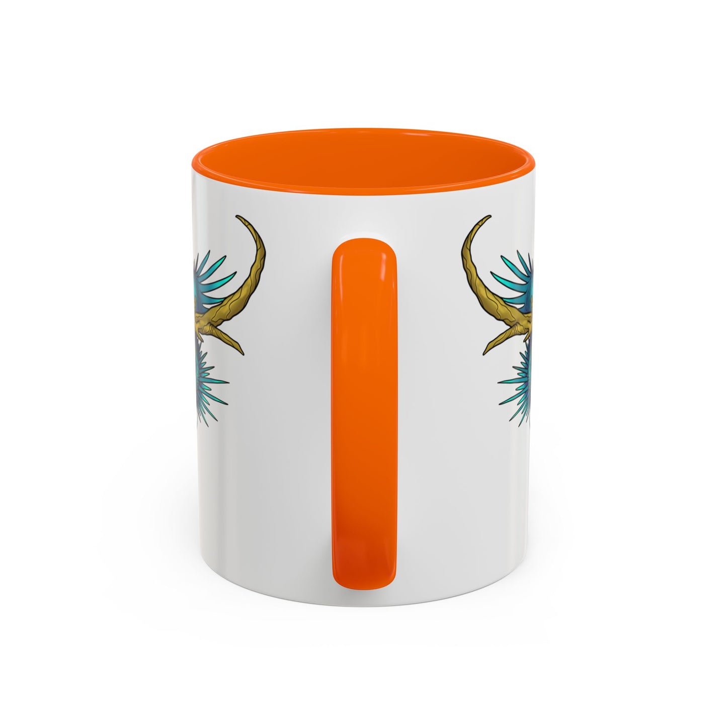 Dragon Crest Accent Coffee Mug — Vibrant Mythical Tea & Coffee Cup