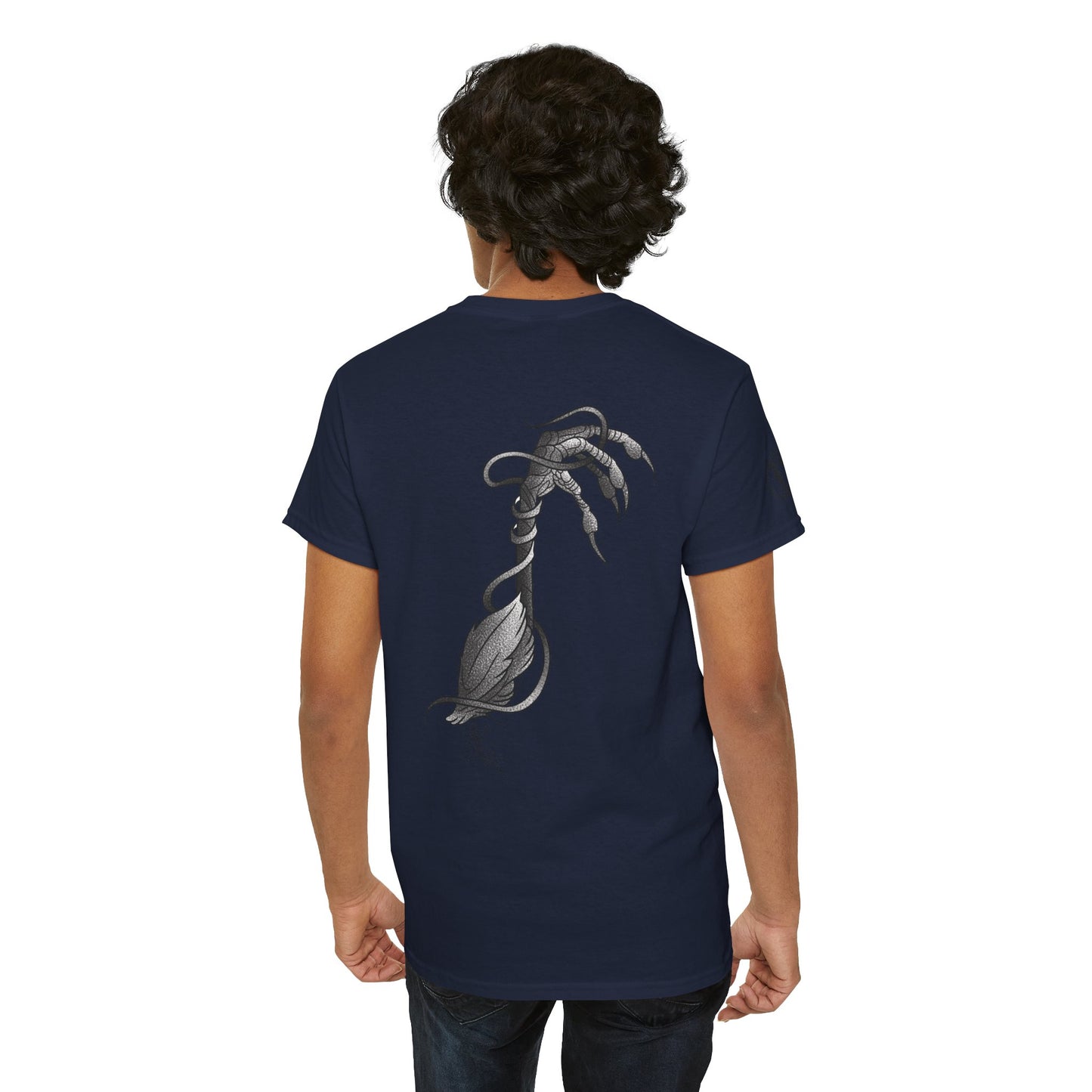 Skull & Vines Graphic Tee — Botanical Skull Art T-Shirt