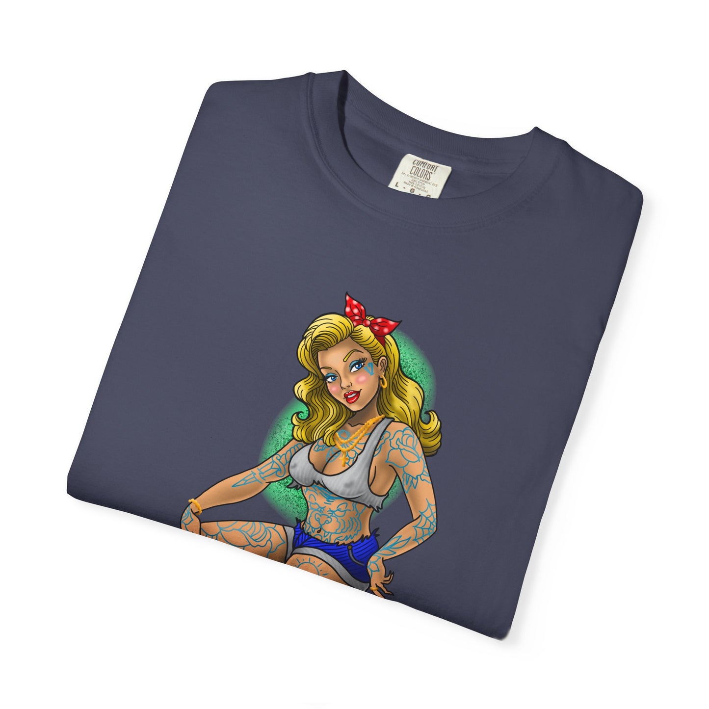 Blonde Tattoo Pinup Girl